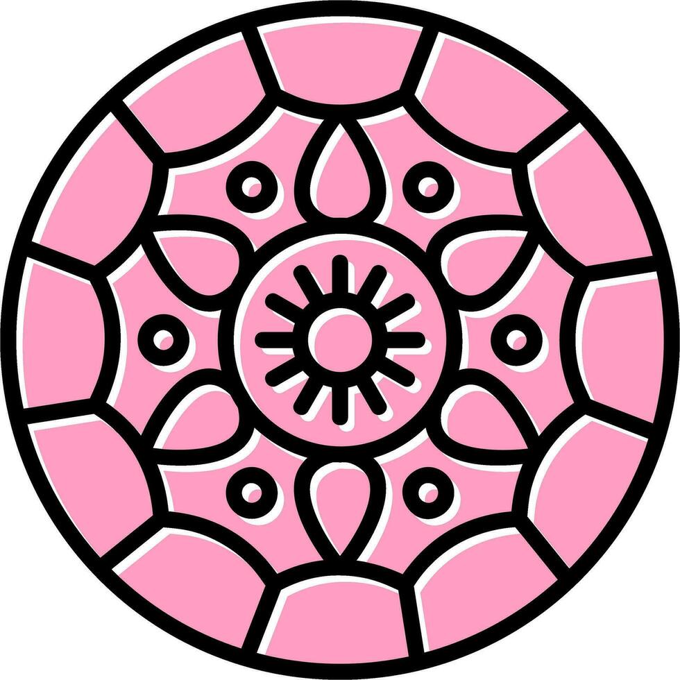 icono de vector de mandala