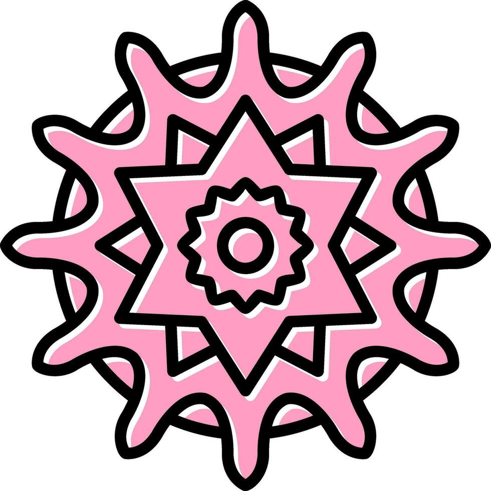 icono de vector de mandala