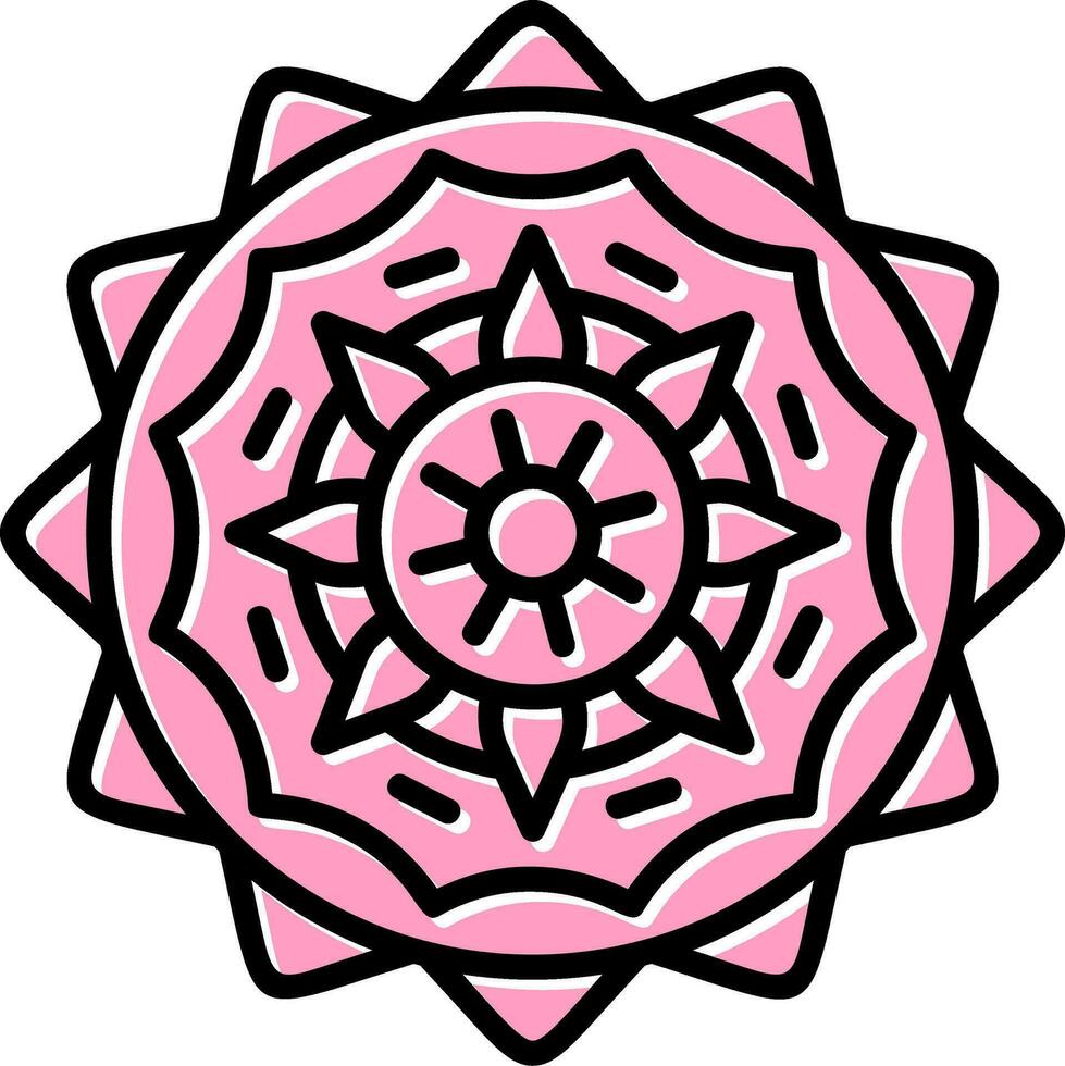 icono de vector de mandala