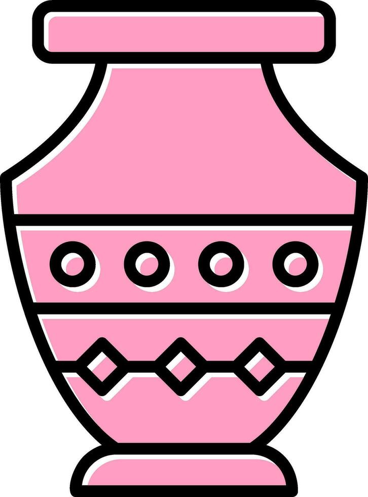 icono de vector de florero