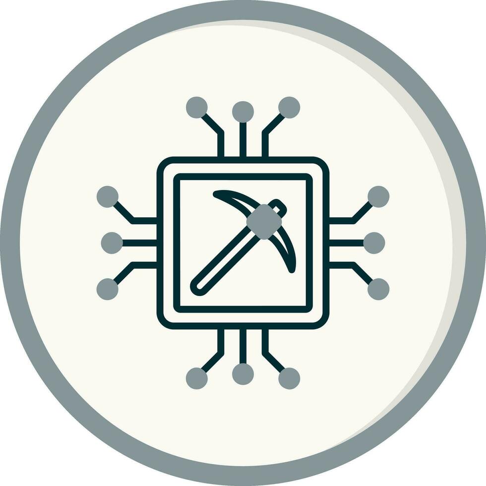 Gpu Mining Vector Icon