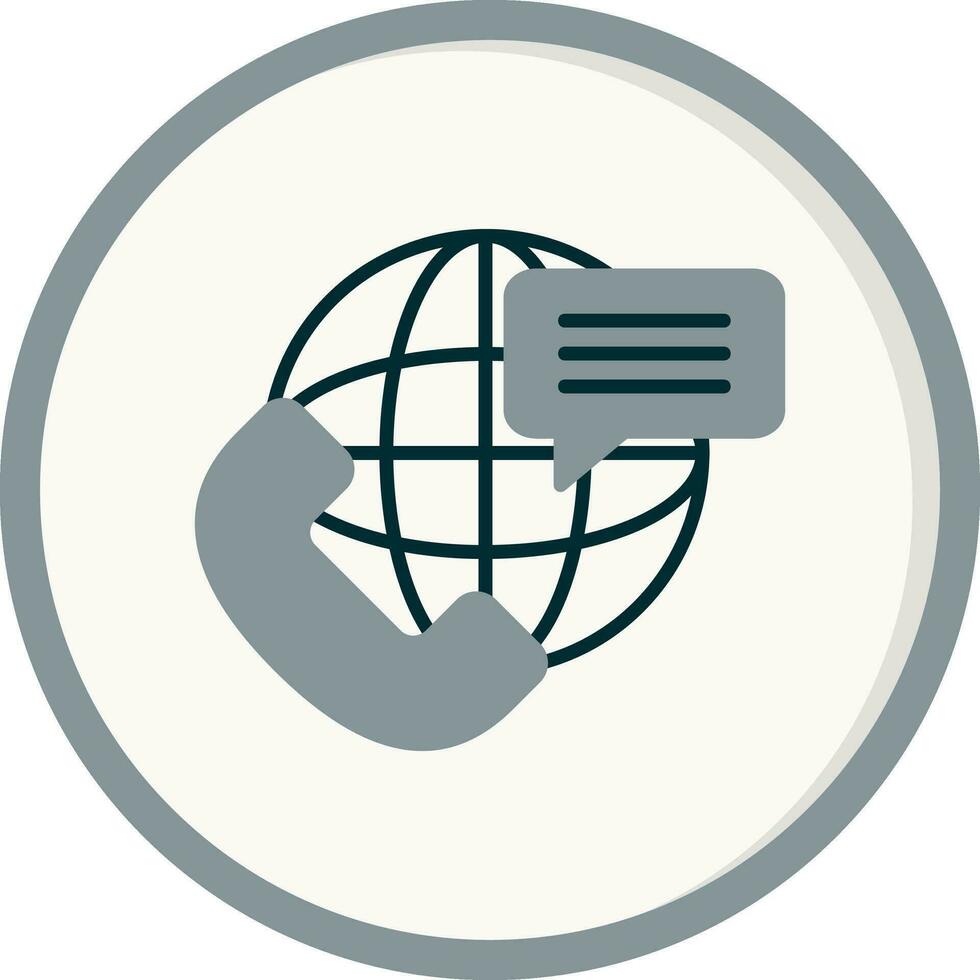 global comunicación vector icono