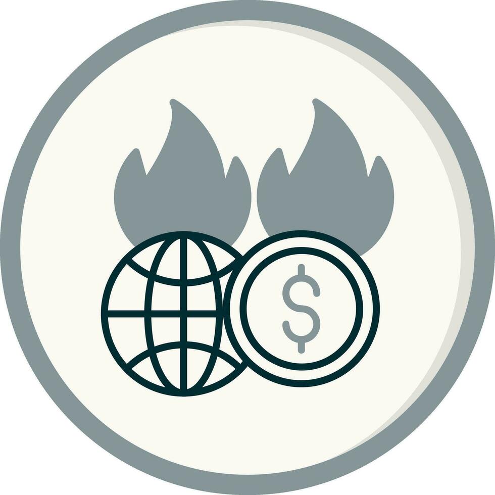 Economic Crisis Vector Icon