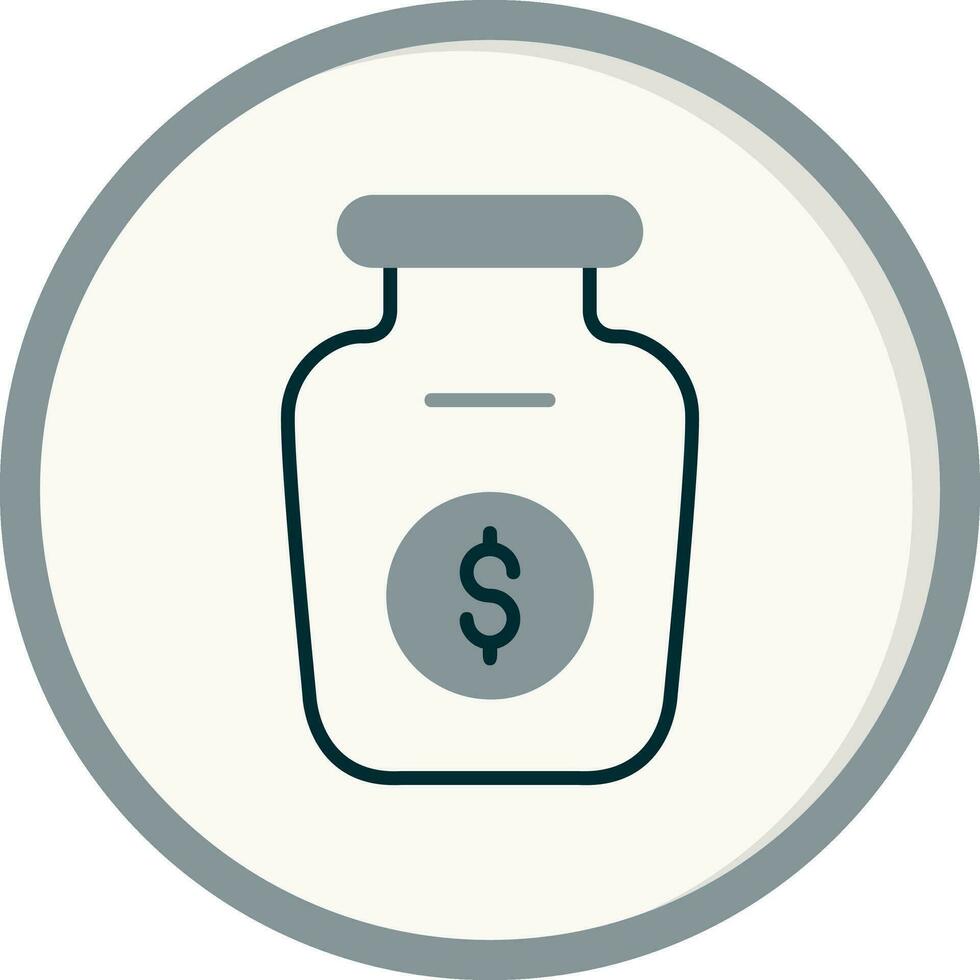 Money Jar Vector Icon