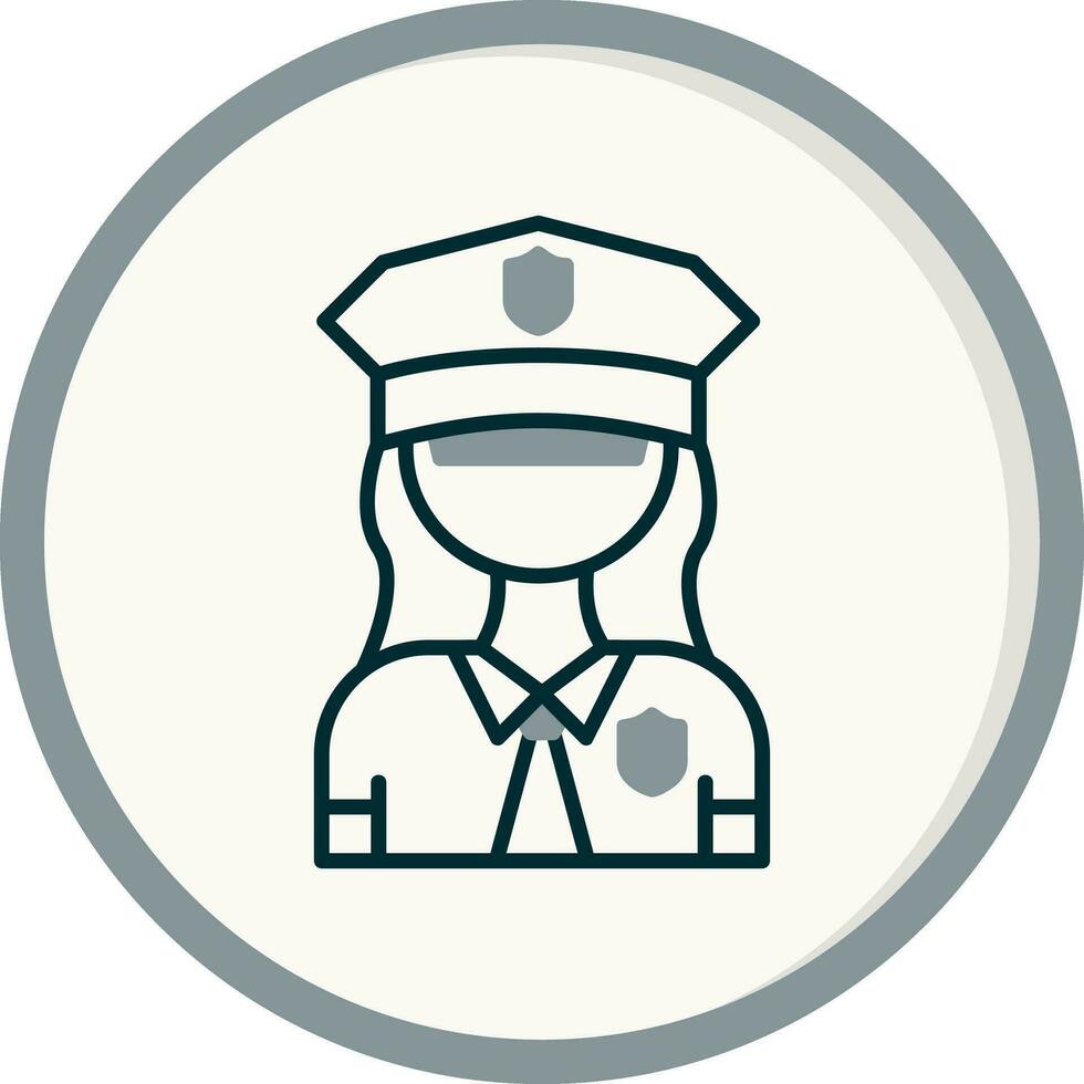 Policewoman Vector Icon