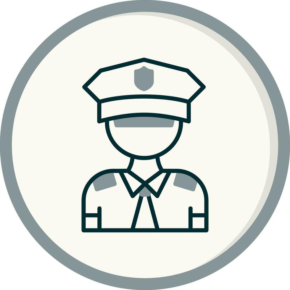 icono de vector de policía