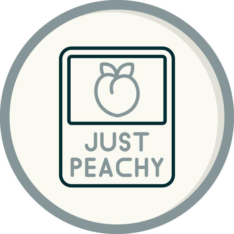 Just Peachy Vector Icon