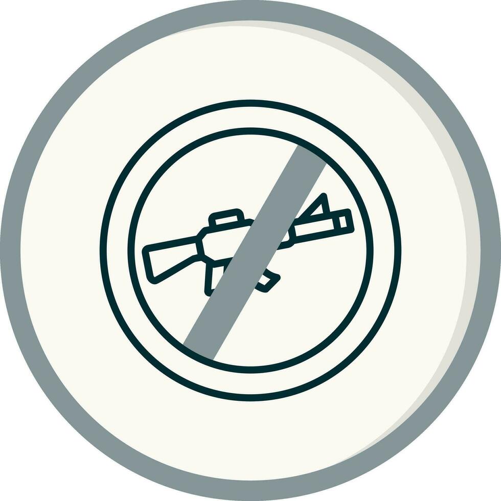 No Rifle Vector Icon