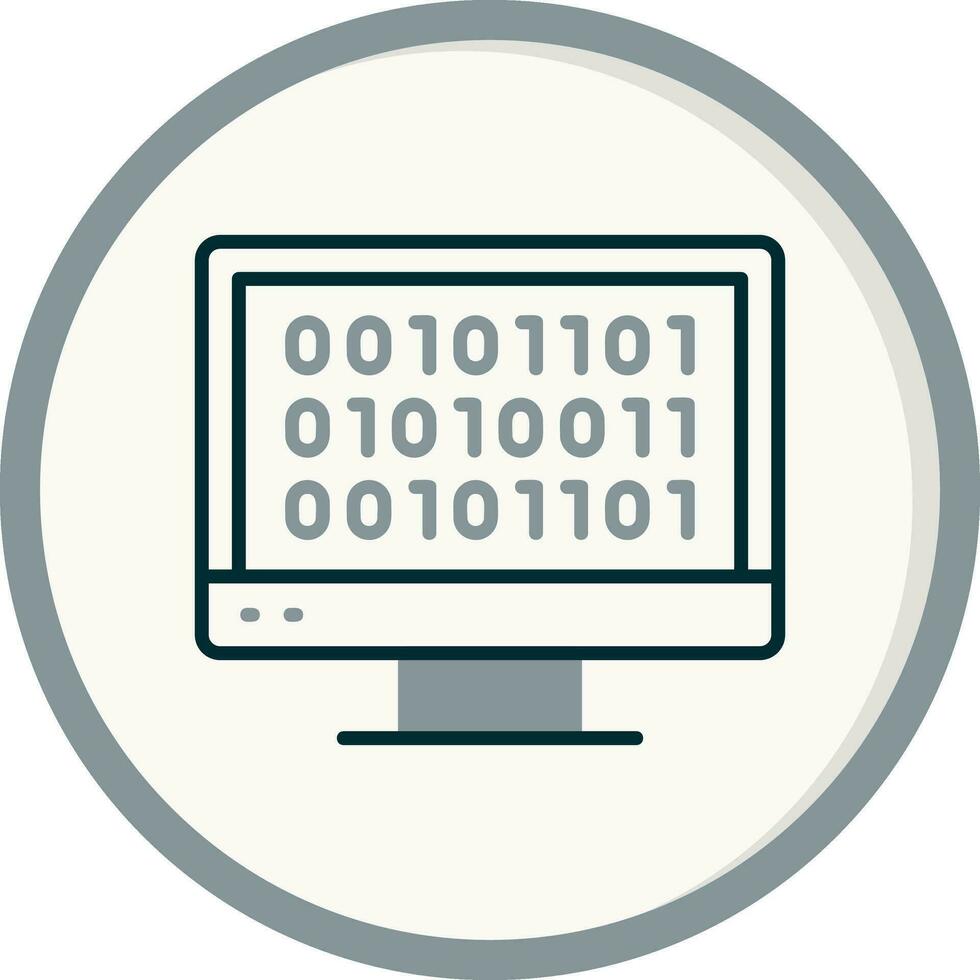 Binary Code Vector Icon