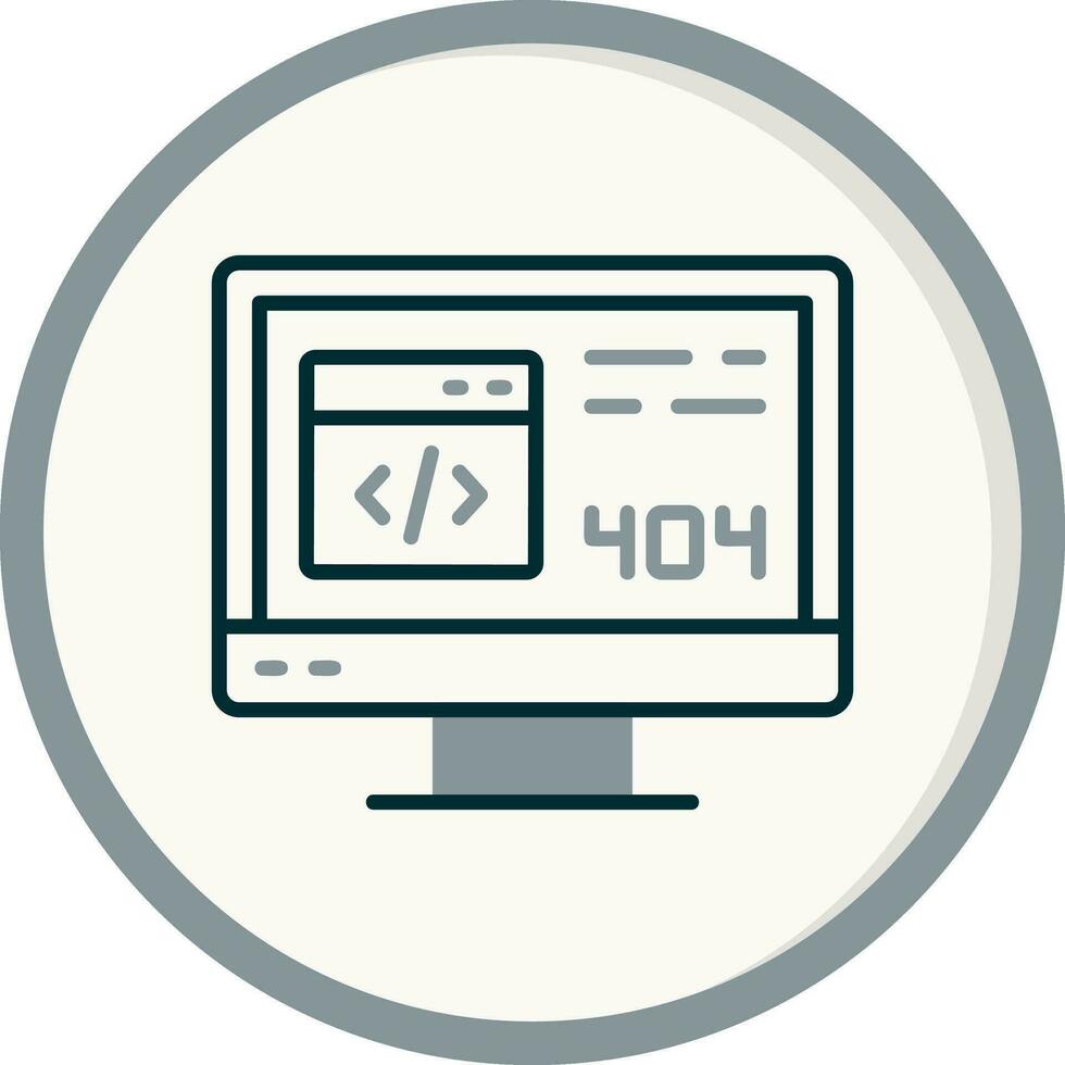 404 Error Vector Icon