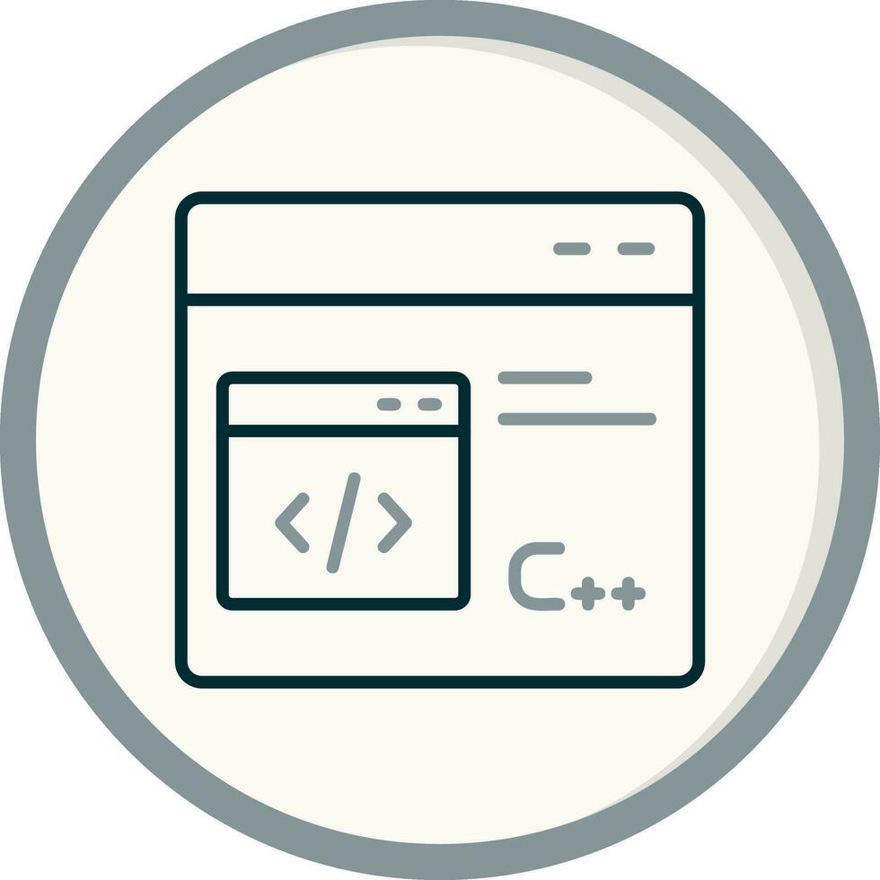C plus plus Vector Icon