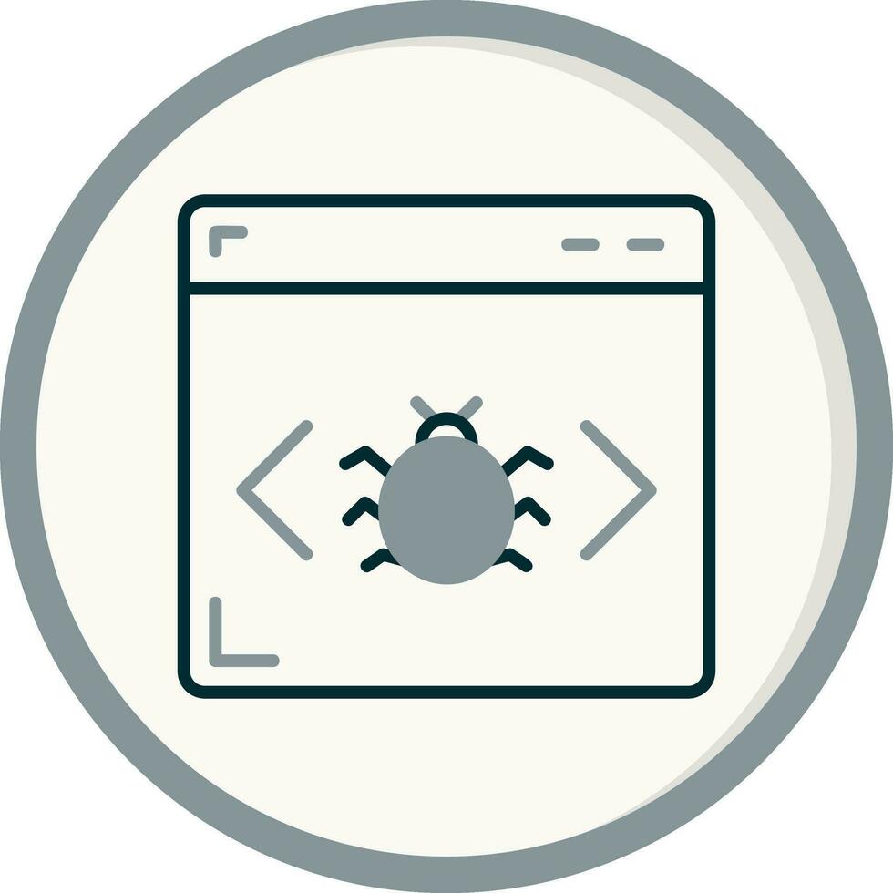 icono de vector de error