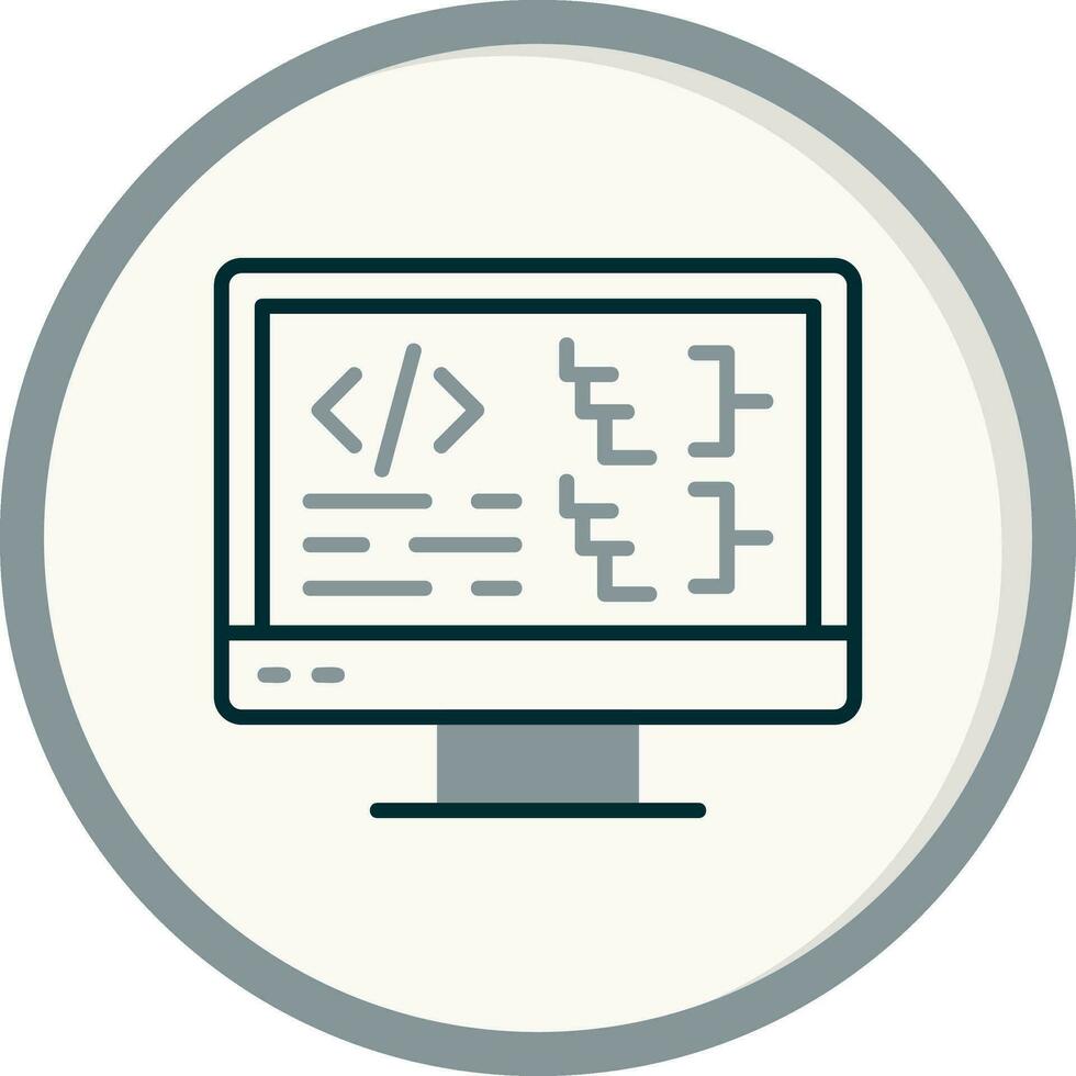 Computer Vector Icon