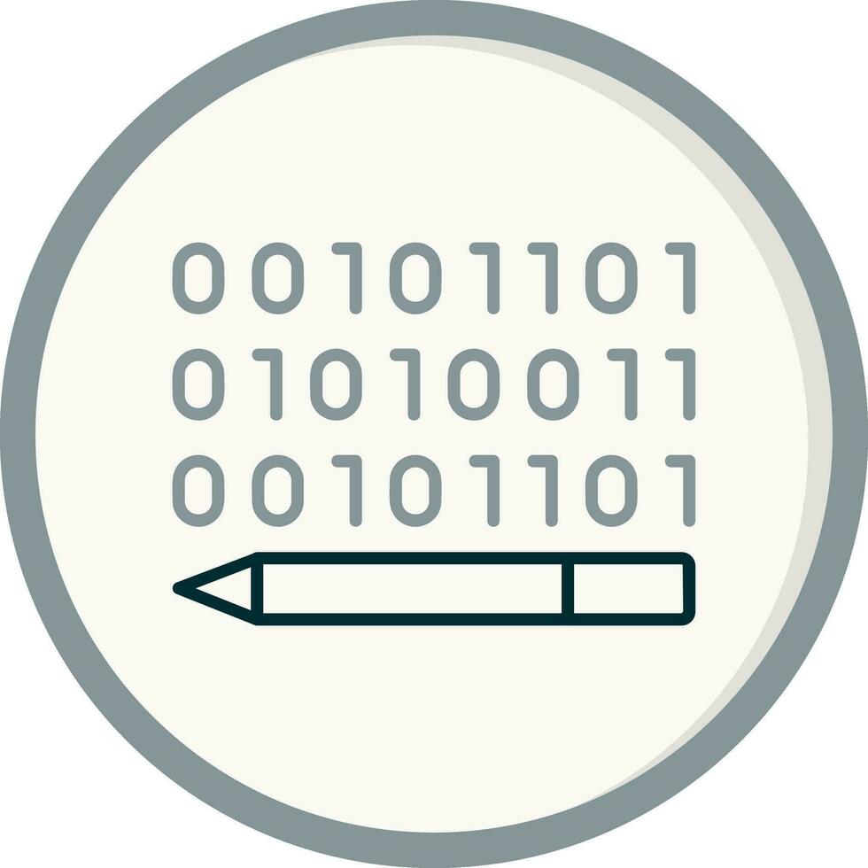 Binary Code Vector Icon
