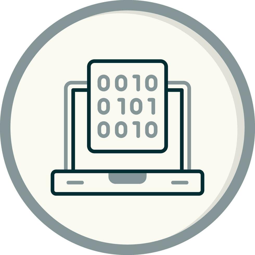 Binary Data Vector Icon