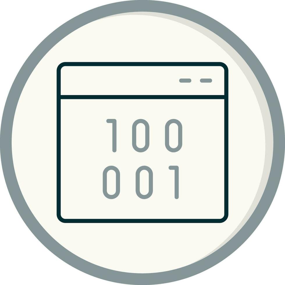 Binary Vector Icon