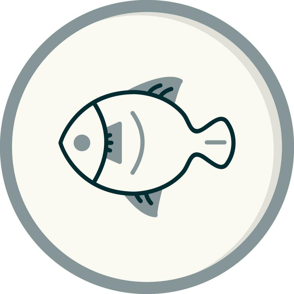 icono de vector de pescado