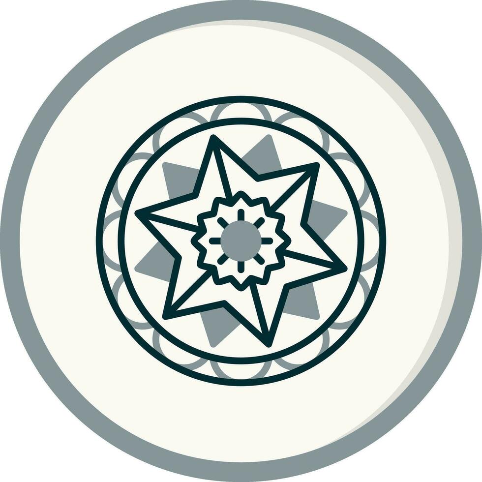 icono de vector de mandala