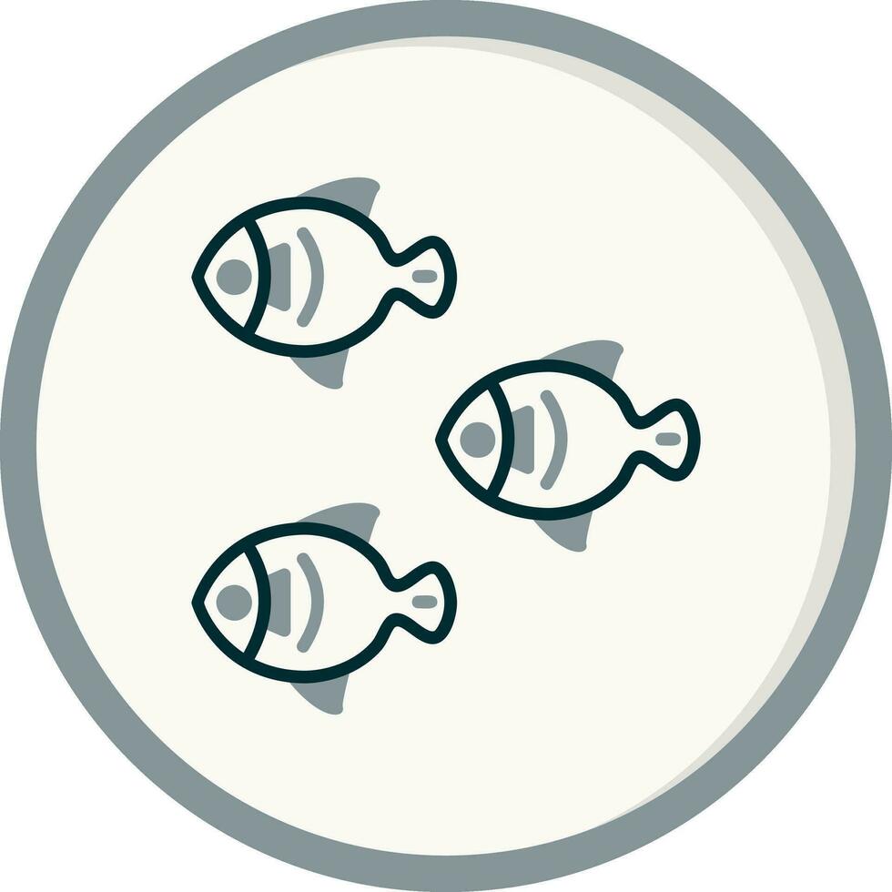 peces vector icono