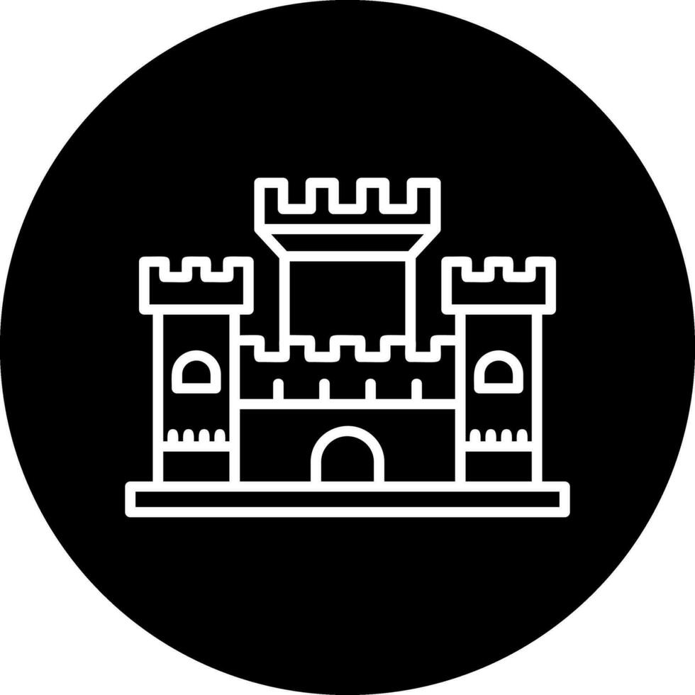 icono de vector de castillo