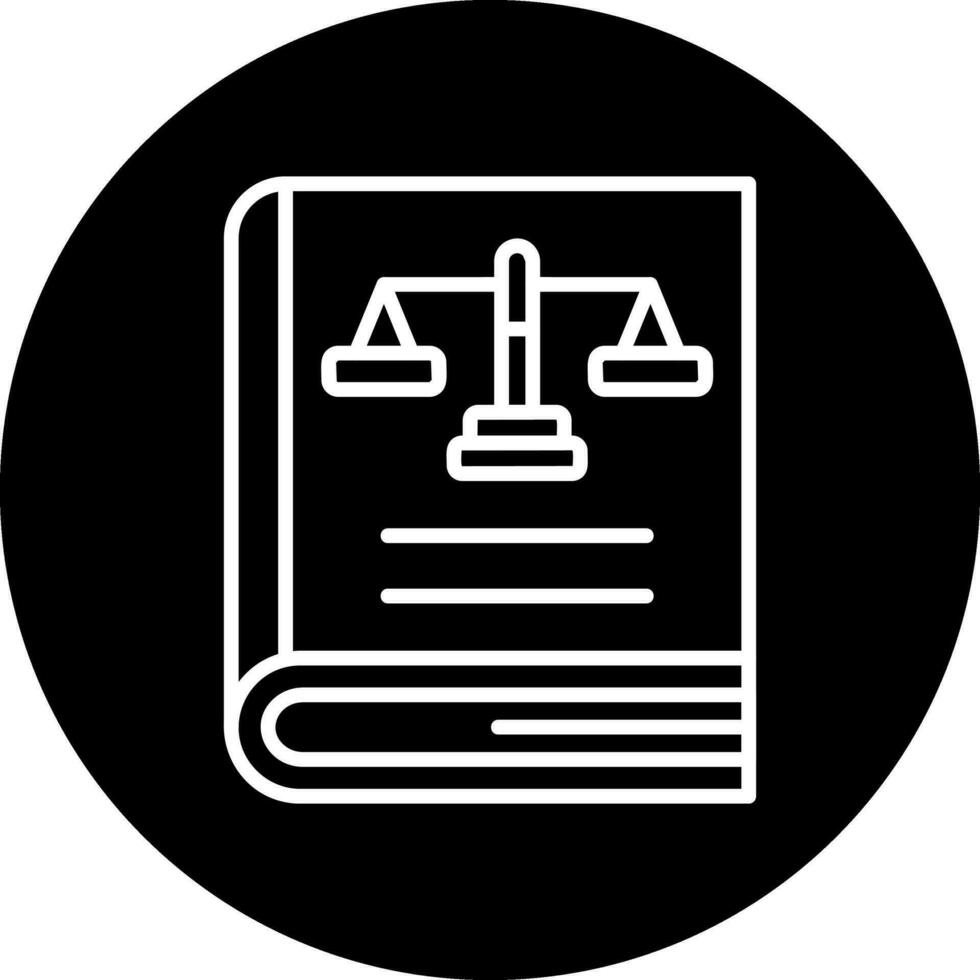 Law Book Vector Icon