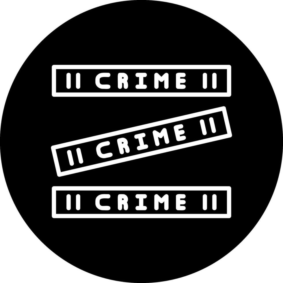 crimen escena vector icono