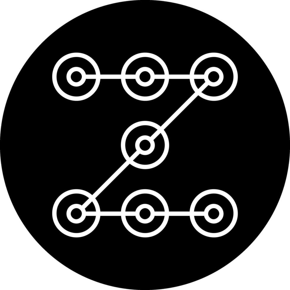 icono de vector de cadena de bloques