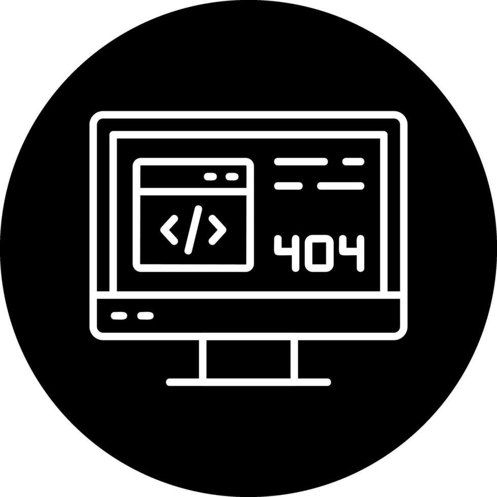 404 Error Vector Icon