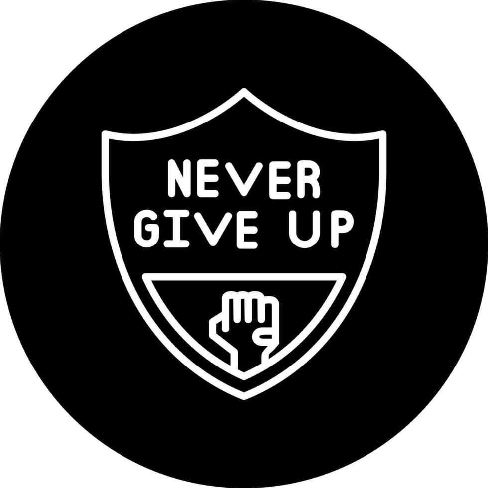 Never Give Up Vector Icon