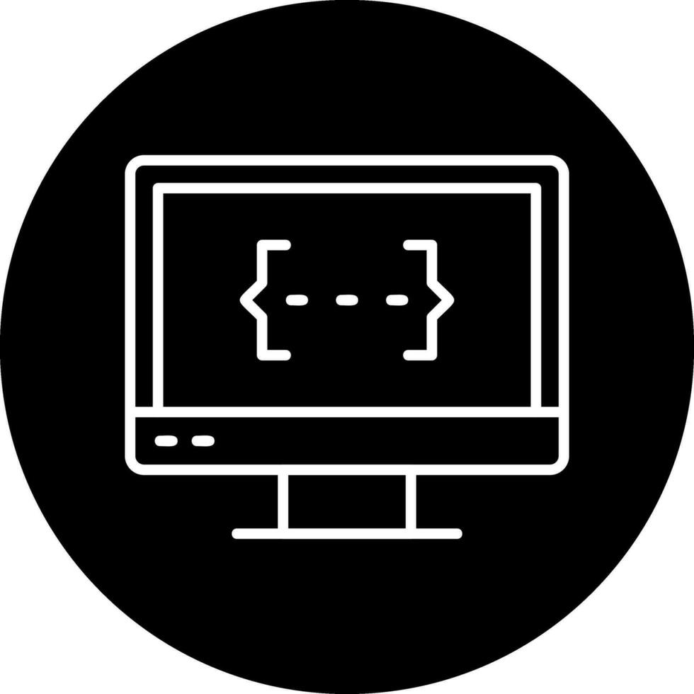 Monitor Screen Vector Icon