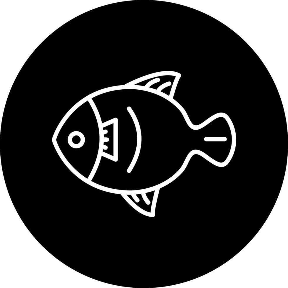 icono de vector de pescado