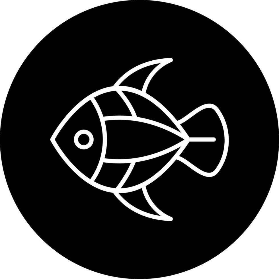 icono de vector de pescado