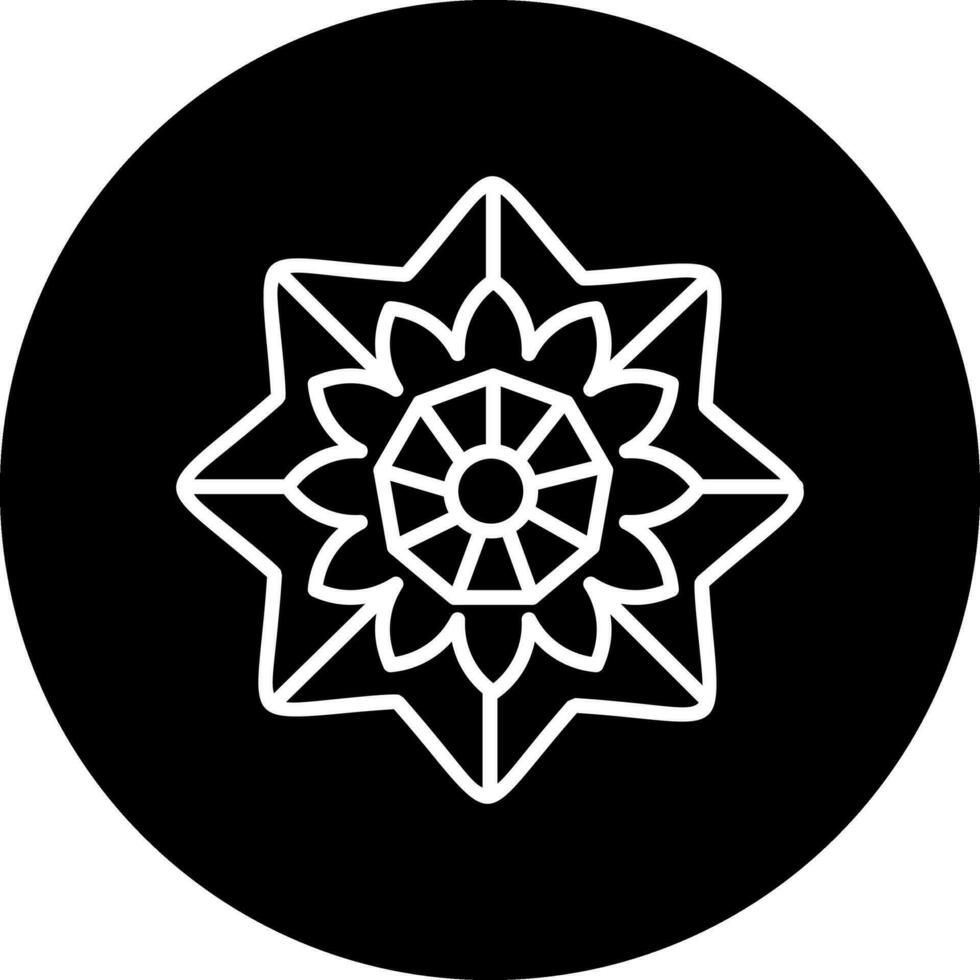 icono de vector de mandala