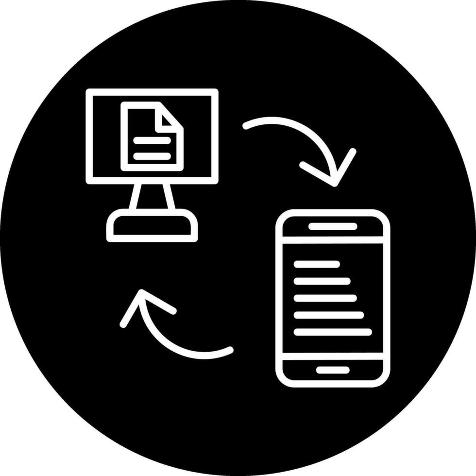 Data Transfer Vector Icon