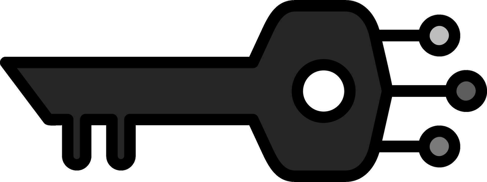 Digital Key Vector Icon