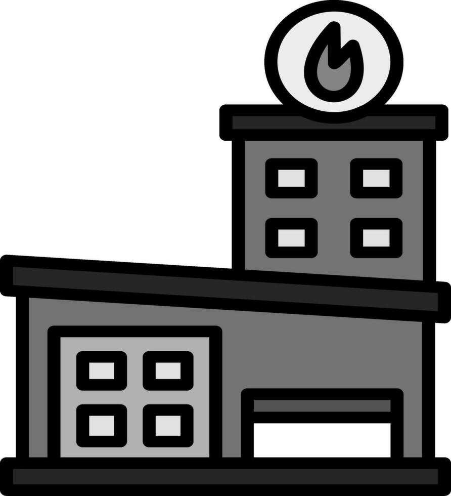 Fire Station Vector Icon