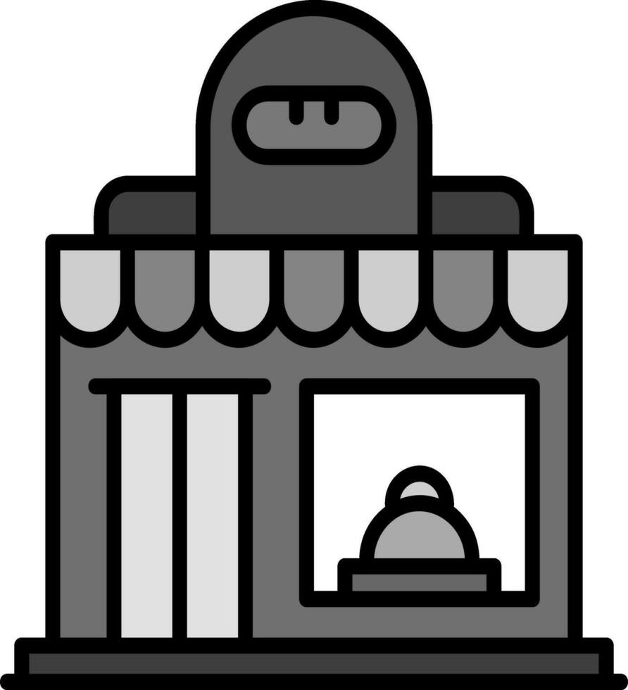 icono de vector de tienda de panadería