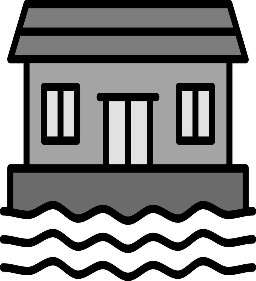 Houseboat Vector Icon
