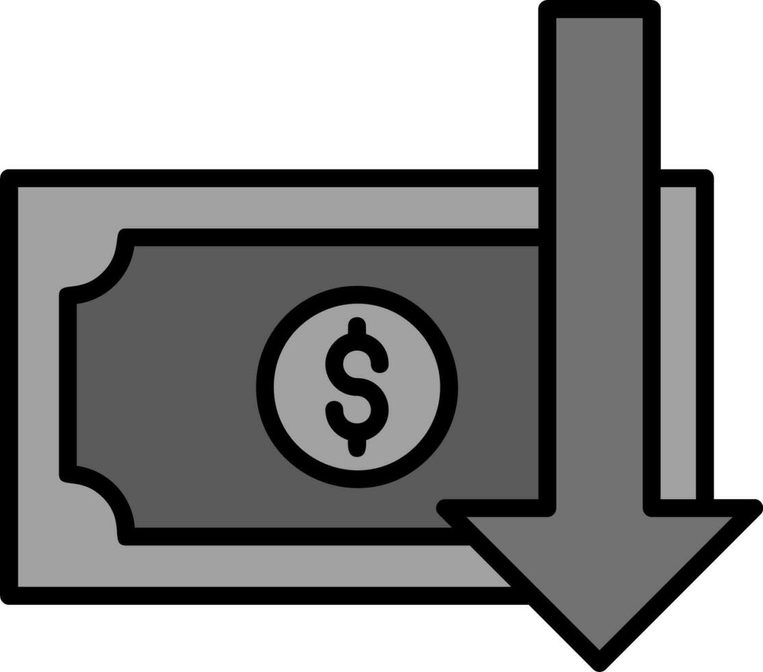 Money Loss Vector Icon