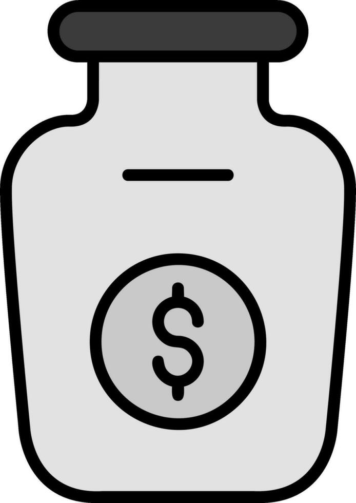 Money Jar Vector Icon