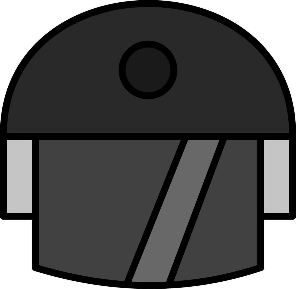 icono de vector de casco