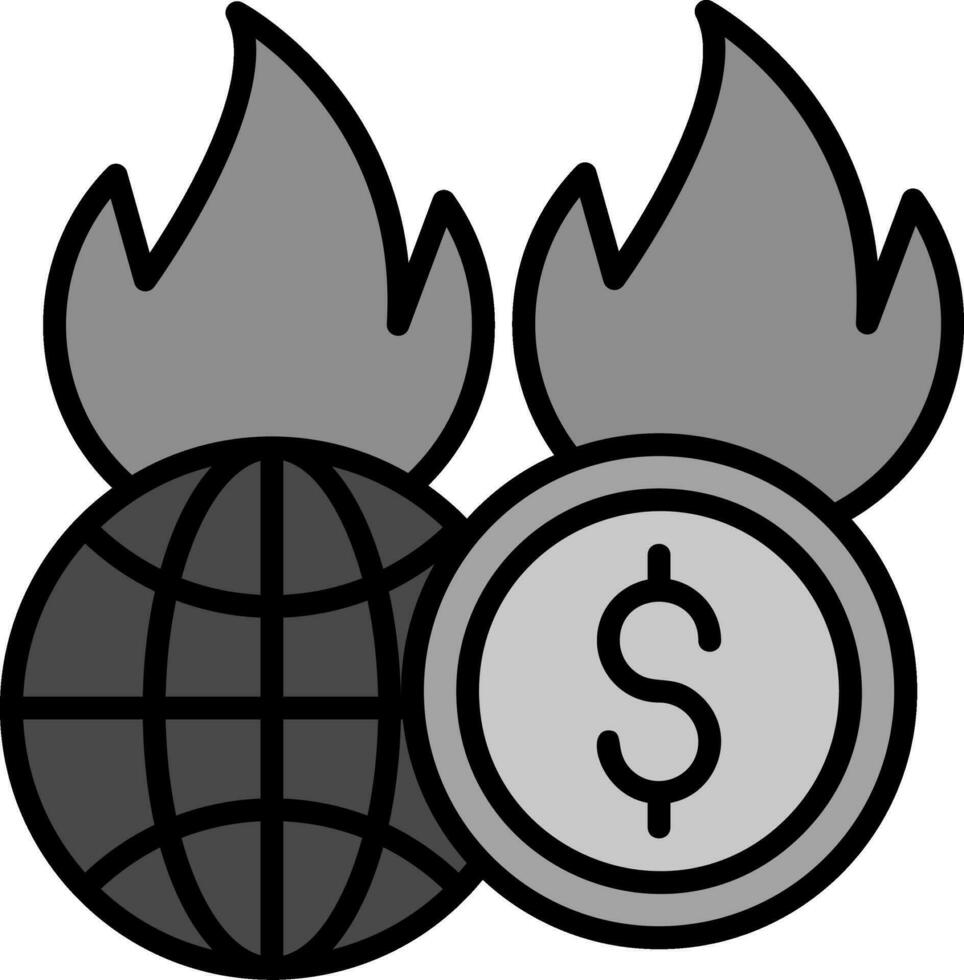 Economic Crisis Vector Icon