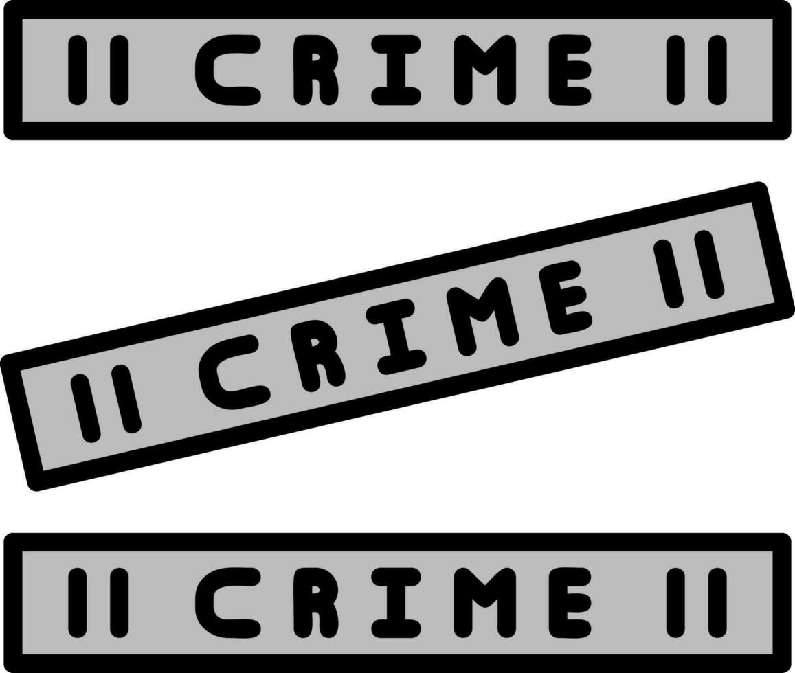 crimen escena vector icono