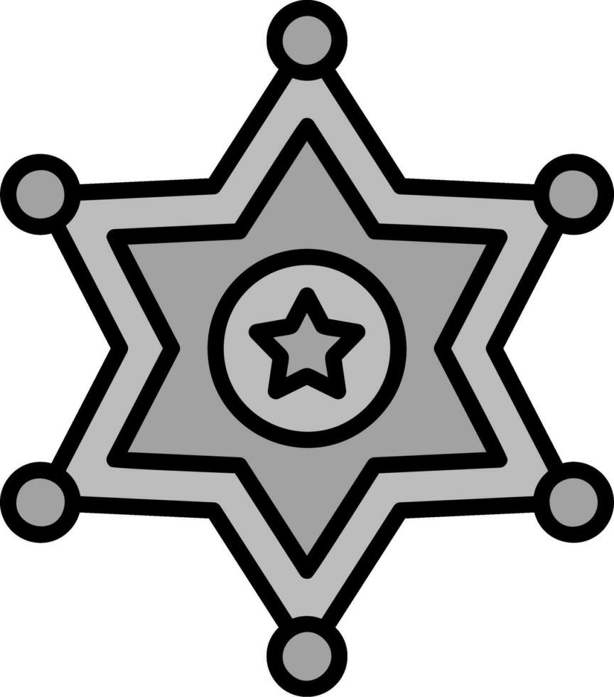 icono de vector de insignia de sheriff