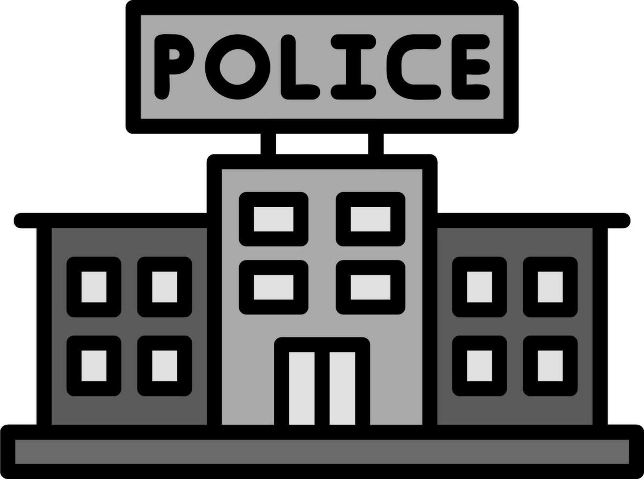 Police Station Vector Icon