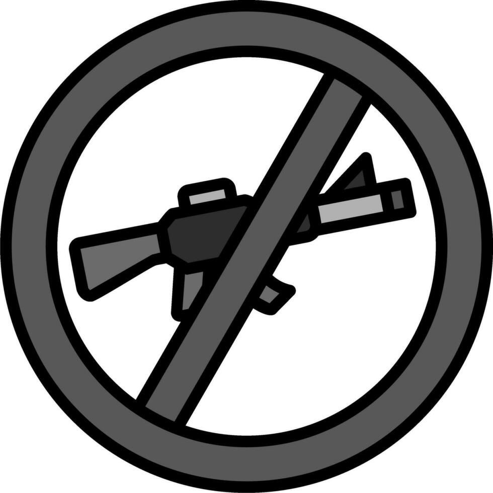 No Rifle Vector Icon