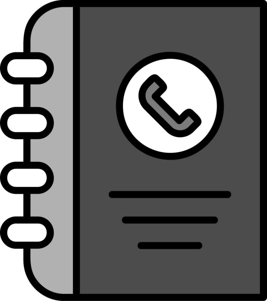 Phone Book Vector Icon