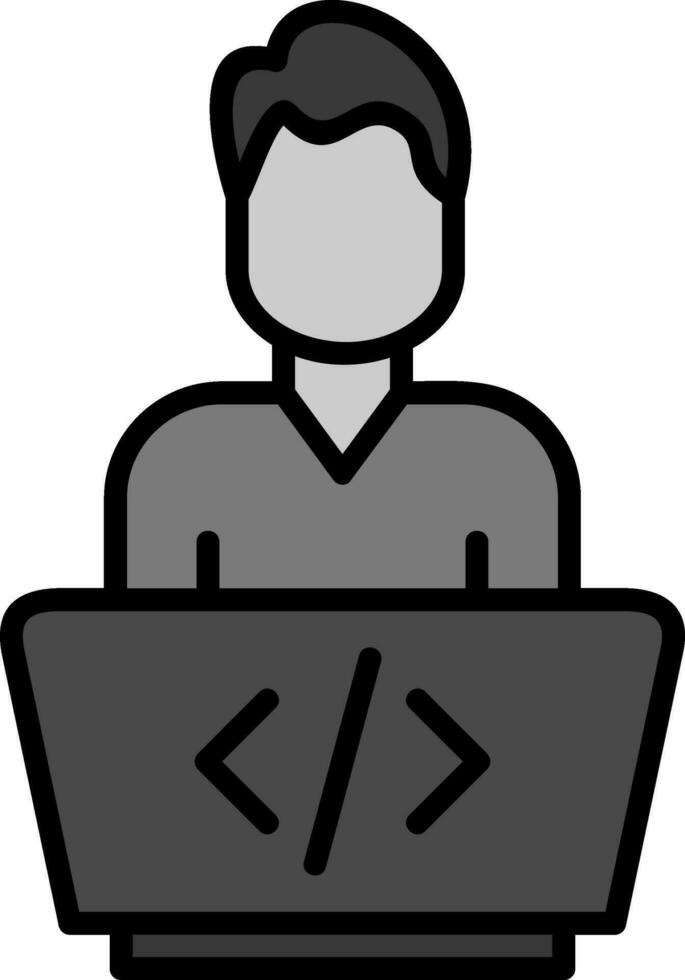 icono de vector de programador