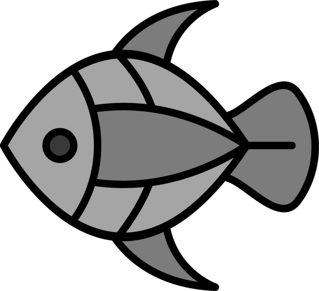 icono de vector de pescado