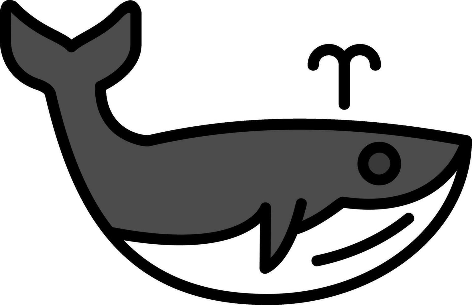 icono de vector de ballena